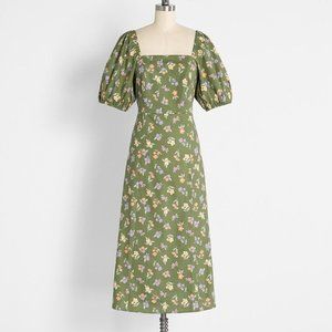 Princess Highway Promising in Posies midi dress